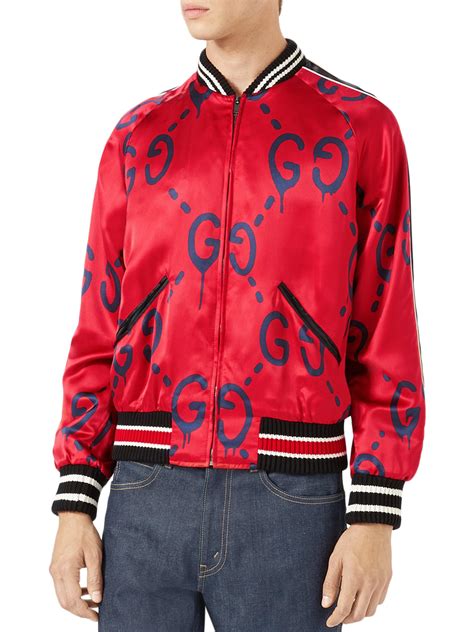 mens gucci bomber|Gucci ghost bomber.